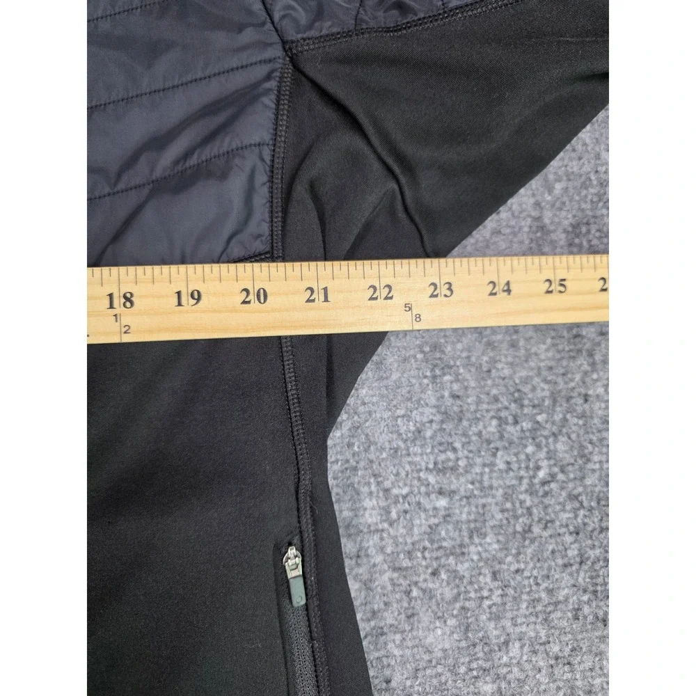 Mountain Hardwear Hybrid Jacket Mens L Black Insulated Softshell Hooded